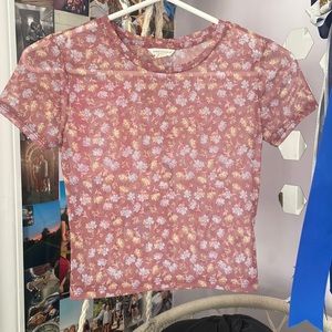 extra small aeropostale pink see through shirt